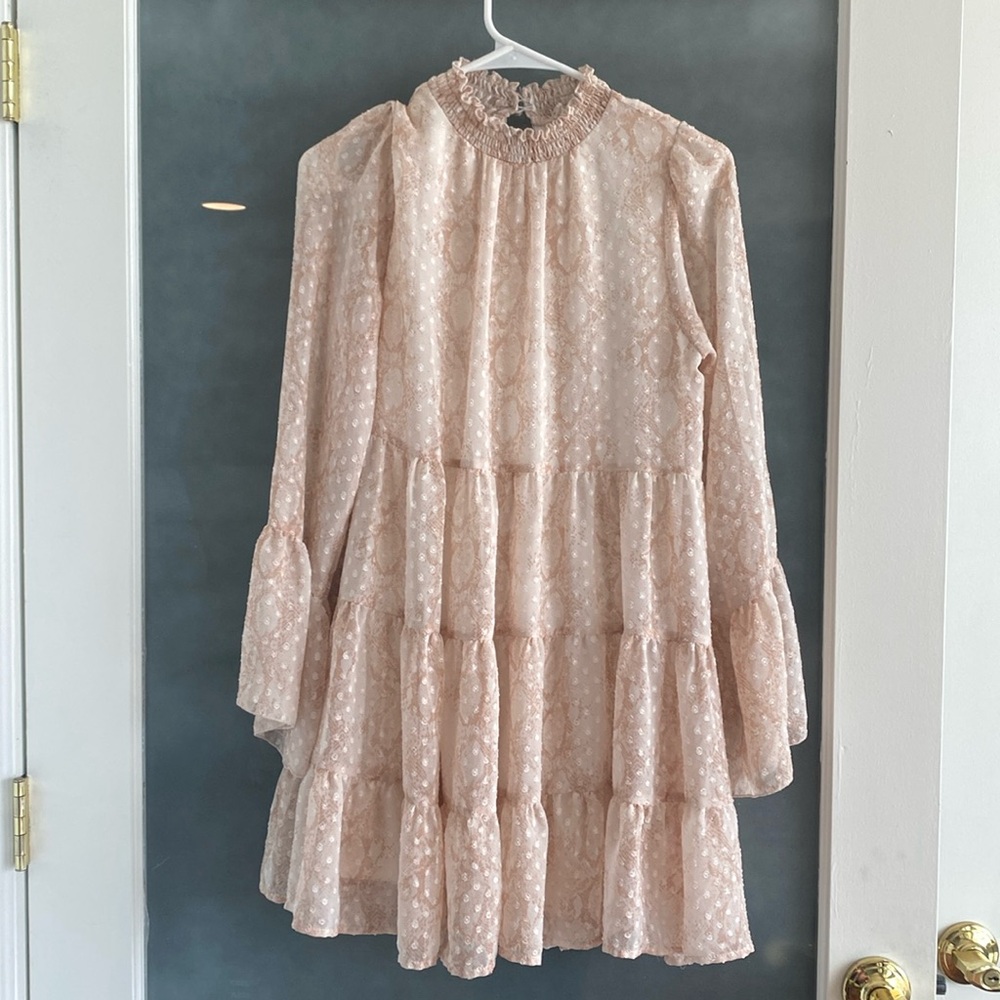 Altered, state cream, flowery dress, size small